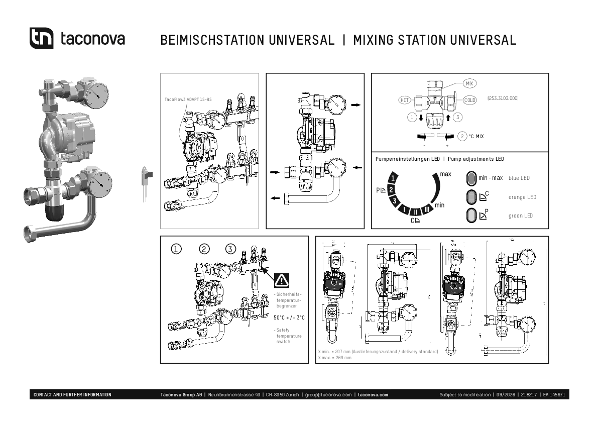 Směšovací stanice Universal | Návod k instalaci