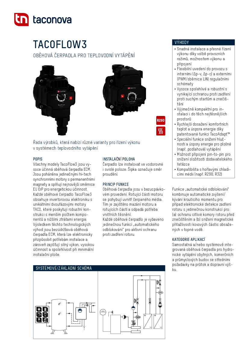 TacoFlow3  |  Datový list